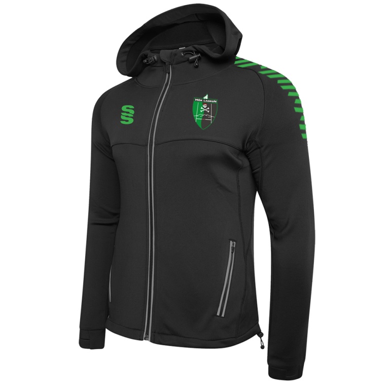 Dual Full Zip Hoody : Black